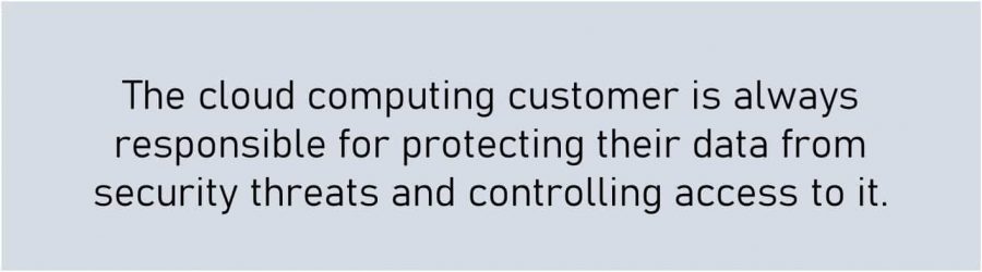 cloud computing security issues customer responsibility