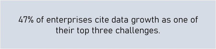 storage capacities - largest unit of information data growth challenges