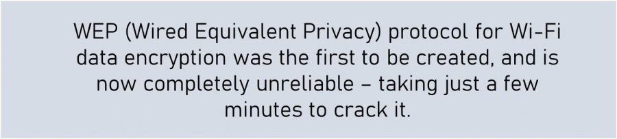 securing wireless network with WEP