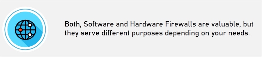 Software Firewall Vs Hardware Firewall differences