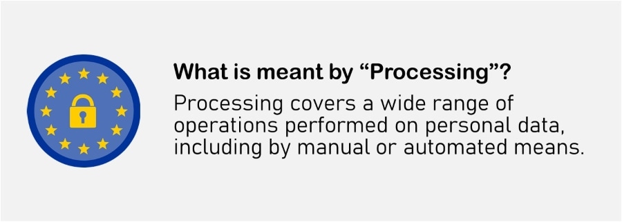 Steps to GDPR compliance - What is Data Processing