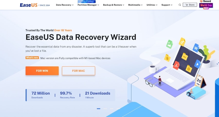 Recovering Data - EaseUS