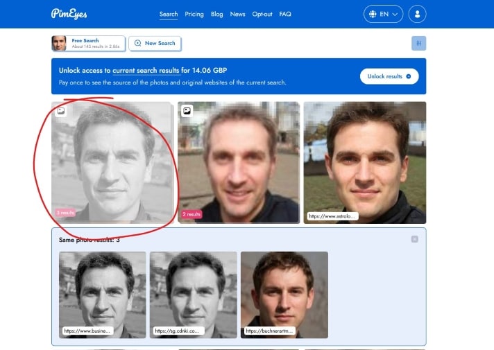PimEyes Free - How to Use PimEyes Search Results Detail