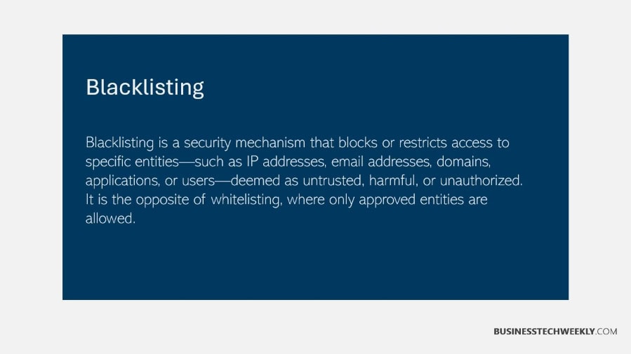 Whitelist vs Blacklist - What is Blacklisting