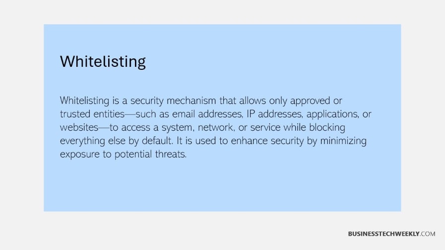 Whitelist vs Blacklist - What is Whitelisting