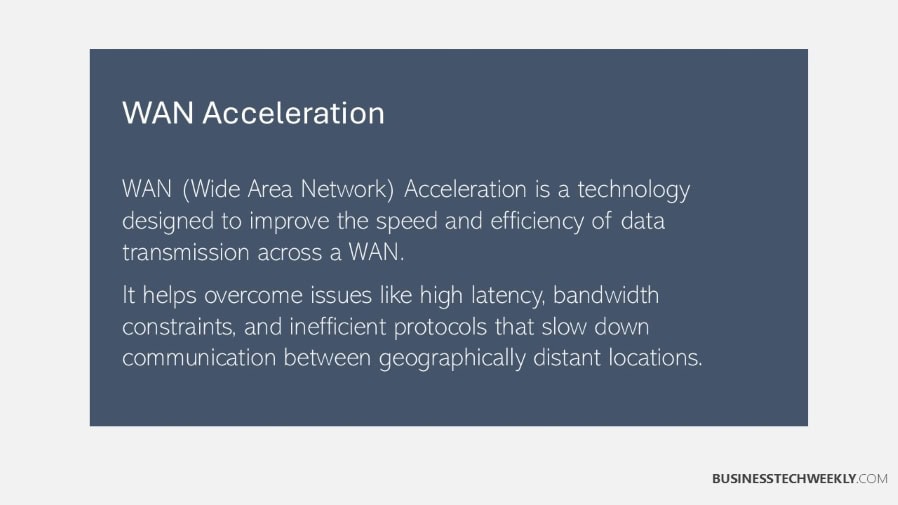 What is WAN Acceleration